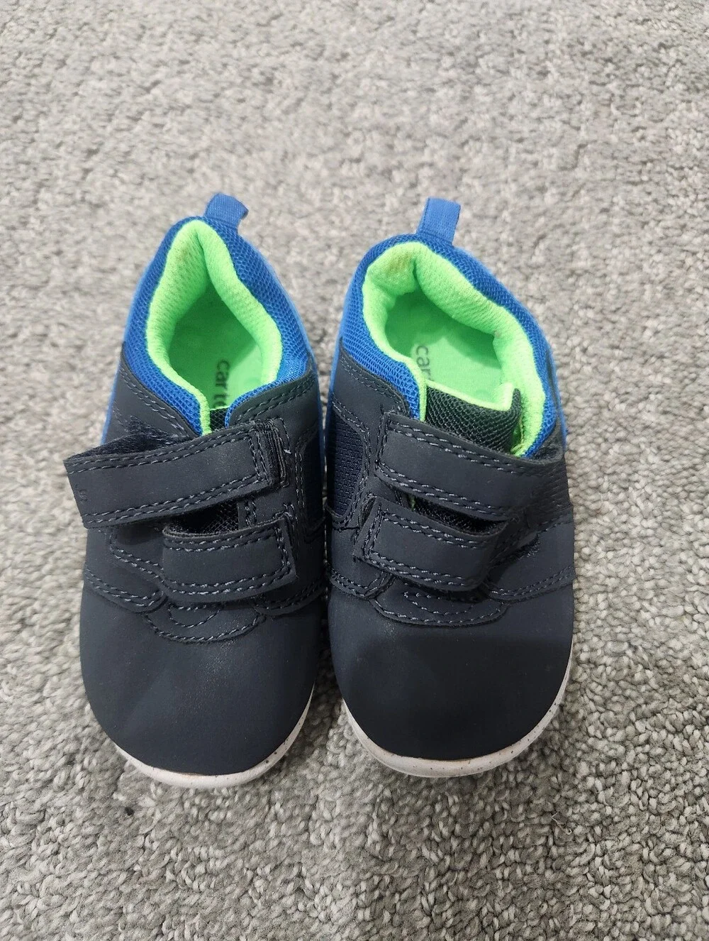 Toddler Navy Lightweight Hook-and-Loop Sneakers Carters Size 5